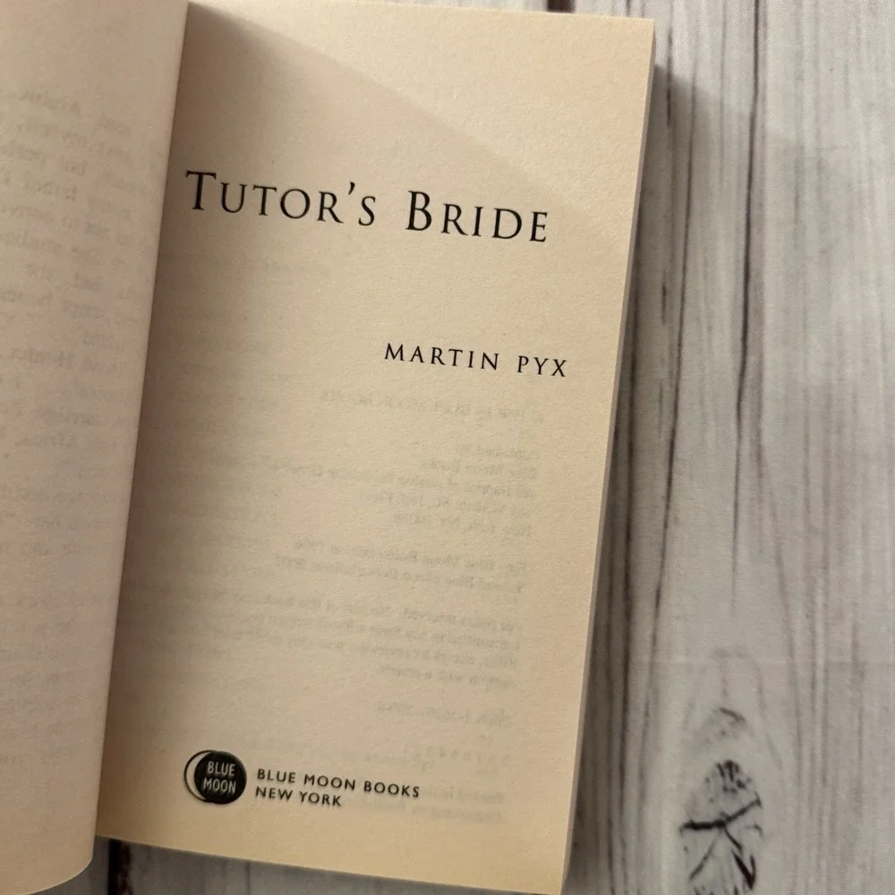 Tutor's Bride Martin Pyx Vintage Erotic Sleaze Smut Novel Blue Moon 1996‎ PB